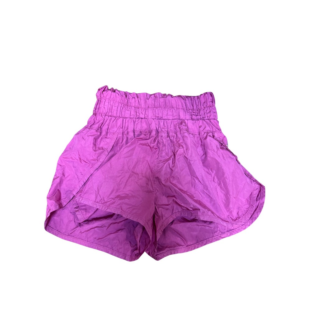 Free People Movement The Way Home Shorts Magenta Pink High Rise Smocked XS